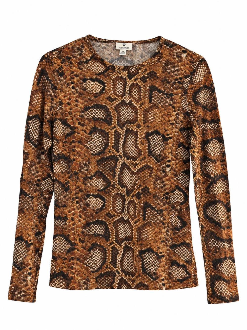 Altuzarra for Target Python Print Long Sleeve Crewneck Tee Size Small